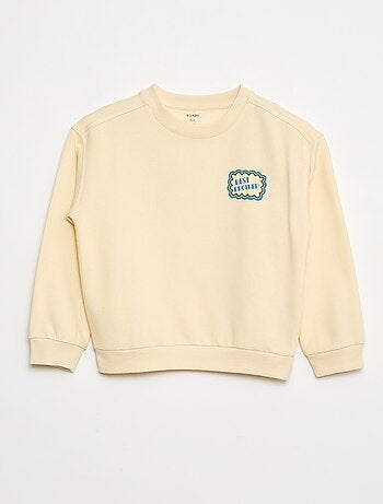 Sudadera estampada de algodón