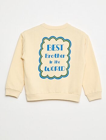 Sudadera estampada de algodón