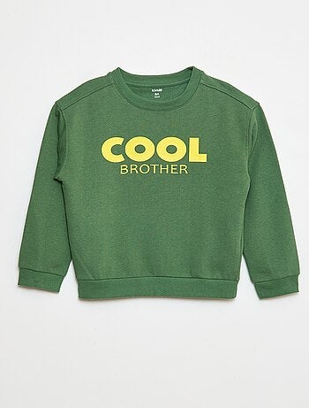 Sudadera estampada de algodón