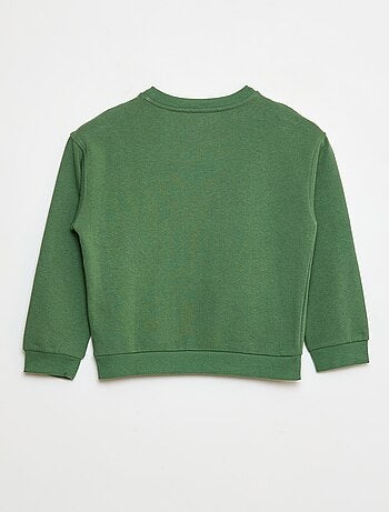 Sudadera estampada de algodón