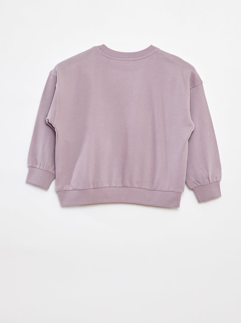Sudadera estampada de chándal PURPURA - Kiabi