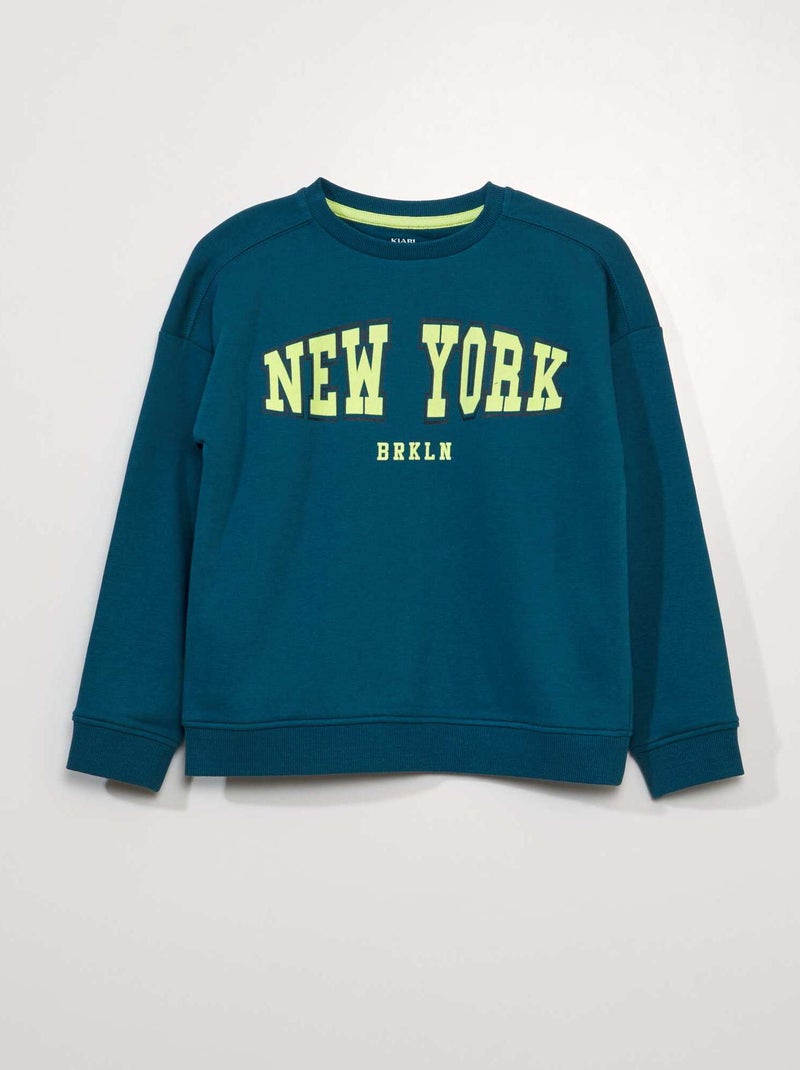 Sudadera estampada de ciudad norteamericana AZUL - Kiabi