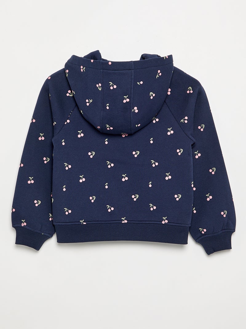 Sudadera estampada de felpa - colección fácil de poner Azul - Kiabi