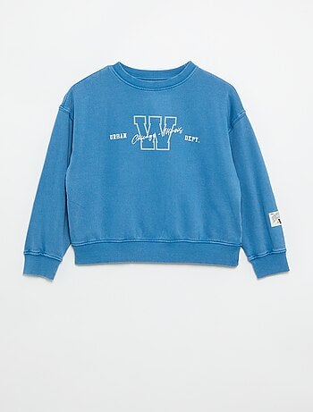 Sudadera estampada de felpa francesa