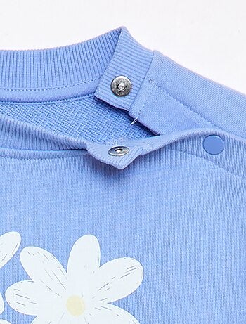 Sudadera estampada de felpa ligera - Colección fácil de poner