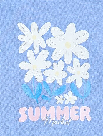 Sudadera estampada de felpa ligera - Colección fácil de poner