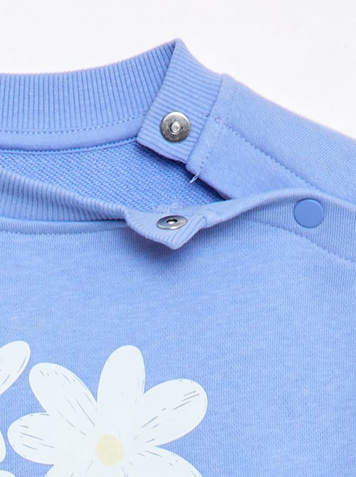 Sudadera estampada de felpa ligera - Colección fácil de poner - Kiabi