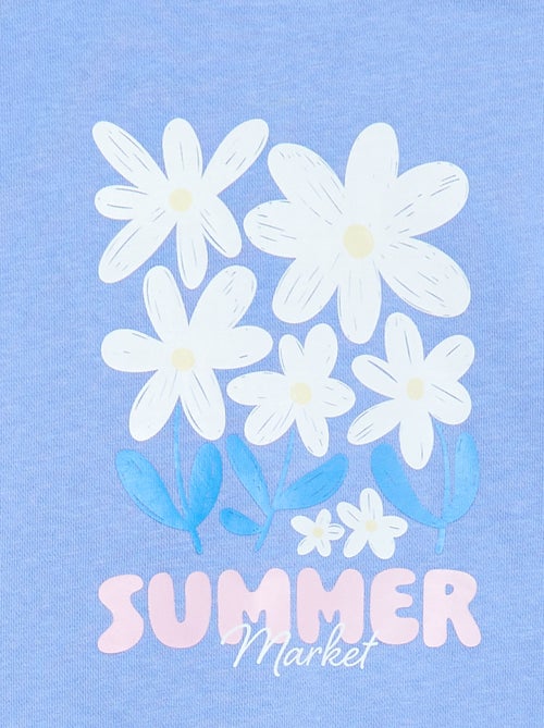 Sudadera estampada de felpa ligera - Colección fácil de poner - Kiabi