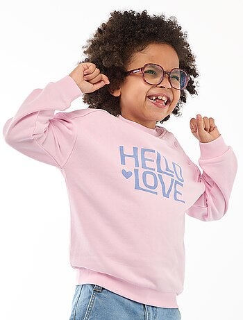 Sudadera estampada de felpa ligera - Colección fácil de poner