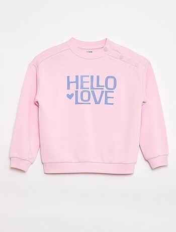 Sudadera estampada de felpa ligera - Colección fácil de poner