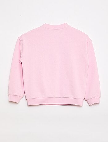 Sudadera estampada de felpa ligera - Colección fácil de poner