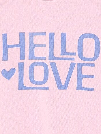 Sudadera estampada de felpa ligera - Colección fácil de poner