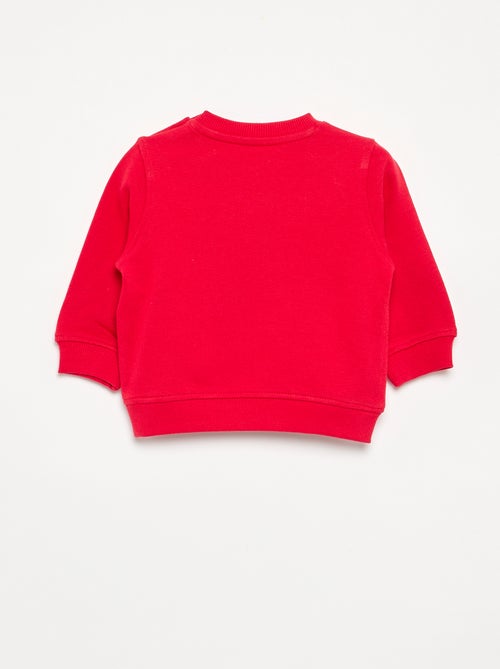 Sudadera estampada de felpa - Kiabi