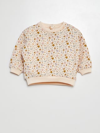Sudadera estampada de felpa