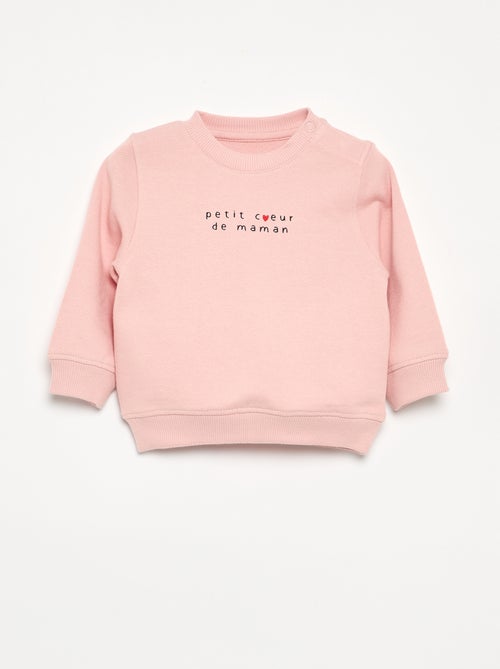 Sudadera estampada de felpa - Kiabi