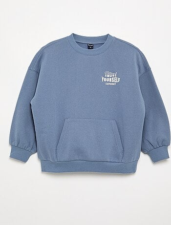 Sudadera estampada de manga larga