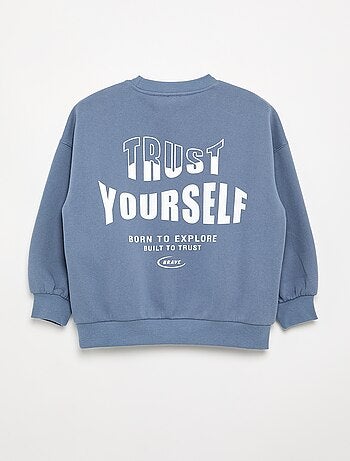 Sudadera estampada de manga larga
