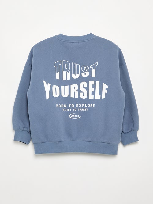 Sudadera estampada de manga larga - Kiabi