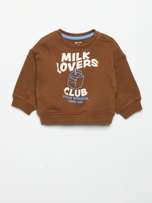 Sudadera estampada de manga larga - Kiabi