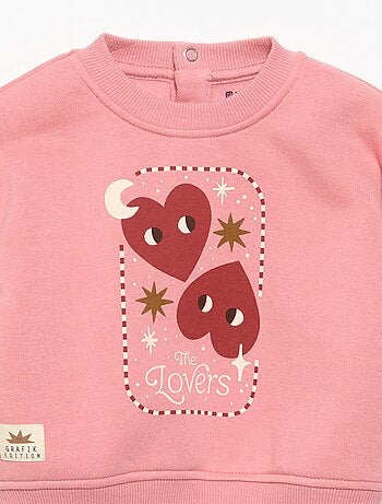 Sudadera estampada de manga larga