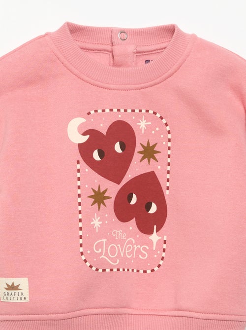 Sudadera estampada de manga larga - Kiabi