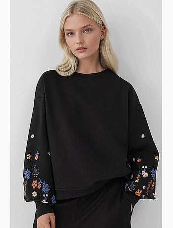 Sudadera estampada de manga larga y cuello redondo hiccup