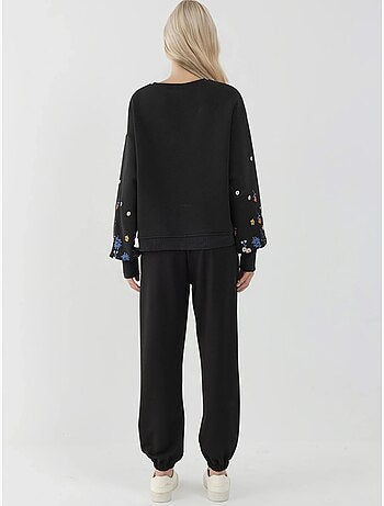 Sudadera estampada de manga larga y cuello redondo hiccup