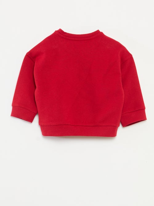 Sudadera estampada de Navidad en polar de algodón - Kiabi