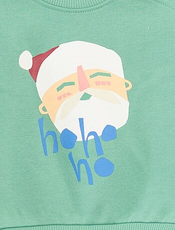 Sudadera estampada de Navidad en polar de algodón