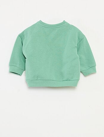 Sudadera estampada de Navidad en polar de algodón