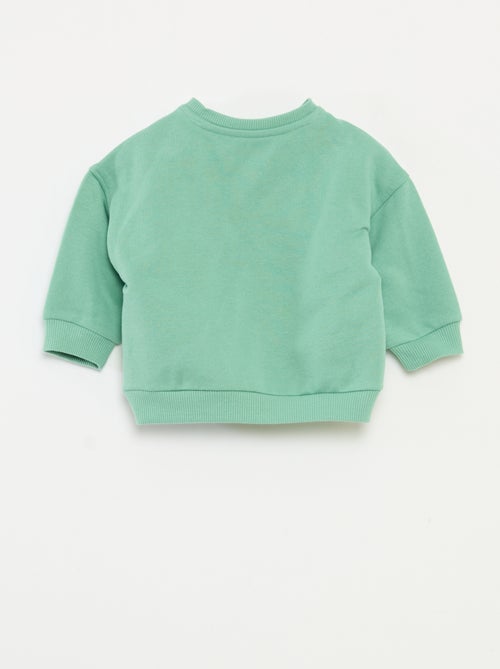 Sudadera estampada de Navidad en polar de algodón - Kiabi