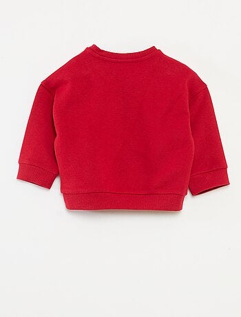 Sudadera estampada de Navidad en punto de algodón