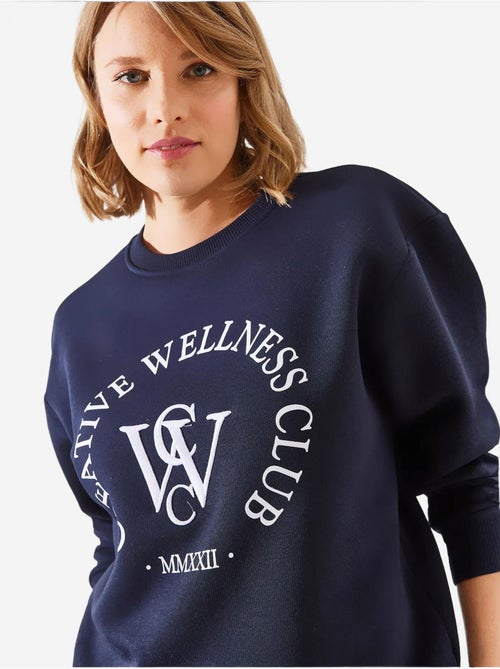 Sudadera estampada de tres hilos cepillados mbhs lucci - Kiabi Sudadera estampada de tres hilos cepillados mbhs lucci - Kiabi