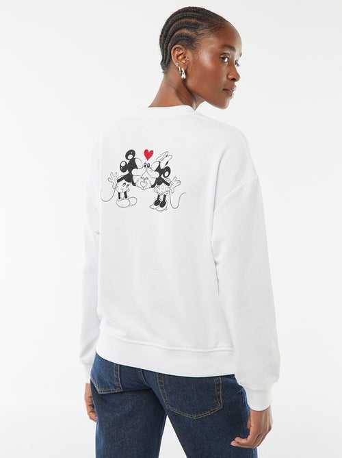Sudadera estampada 'Disney' 'Mickey y Minnie' en algodón liso - Kiabi
