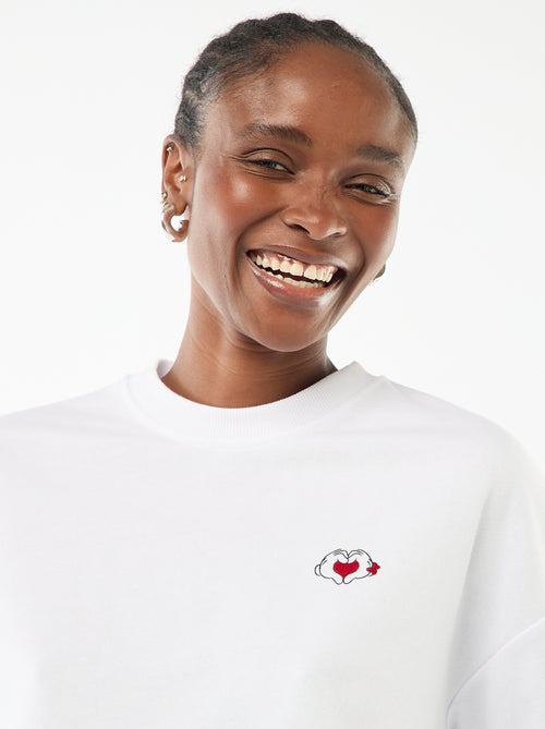 Sudadera estampada 'Disney' 'Mickey y Minnie' en algodón liso - Kiabi