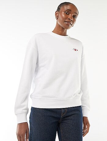 Sudadera estampada 'Disney' 'Mickey y Minnie' en algodón liso