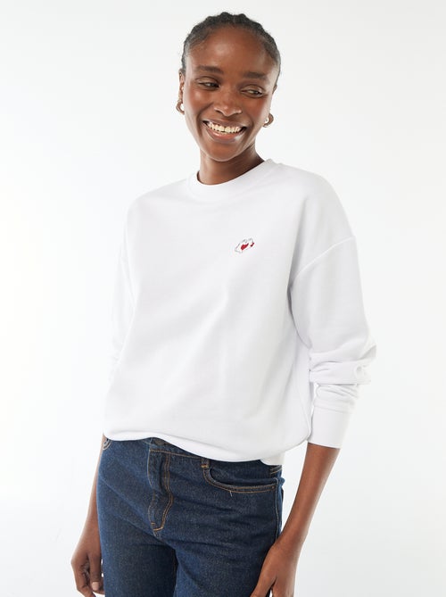 Sudadera estampada 'Disney' 'Mickey y Minnie' en algodón liso - Kiabi