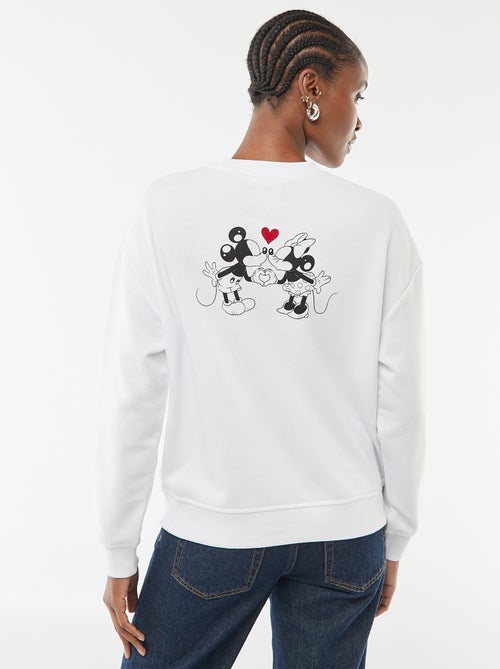 Sudadera estampada 'Disney' 'Mickey y Minnie' en algodón liso - Kiabi