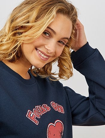 Sudadera estampada 'eco-diseño' - Kiabi