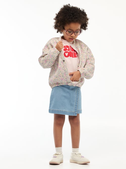 Sudadera estampada efecto muletón - Colección fácil de poner - Kiabi