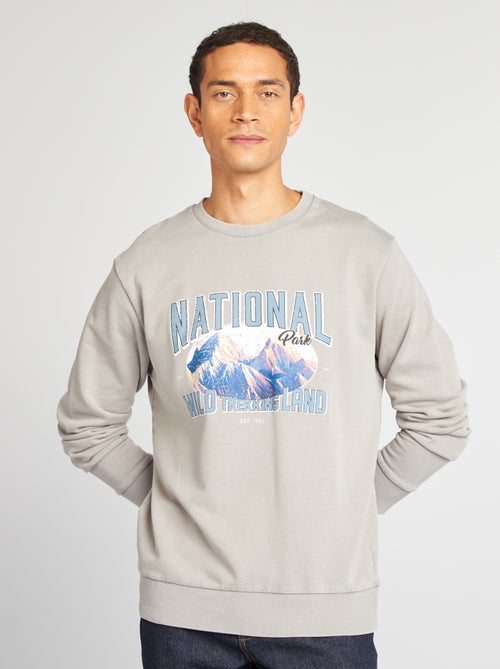 Sudadera estampada efecto vintage - Kiabi