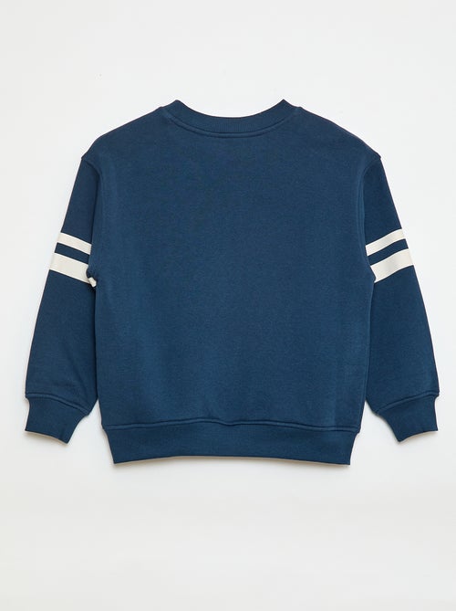 Sudadera estampada en felpa perchada - Kiabi