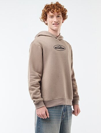 Sudadera estampada fantasía en algodón liso