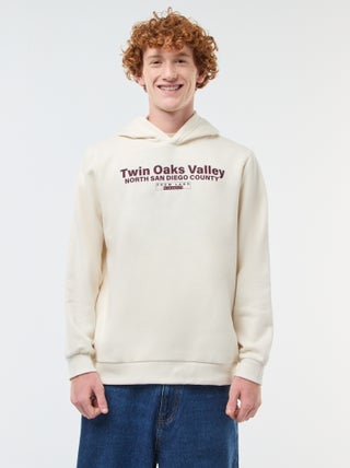 Sudadera estampada fantasía en algodón liso