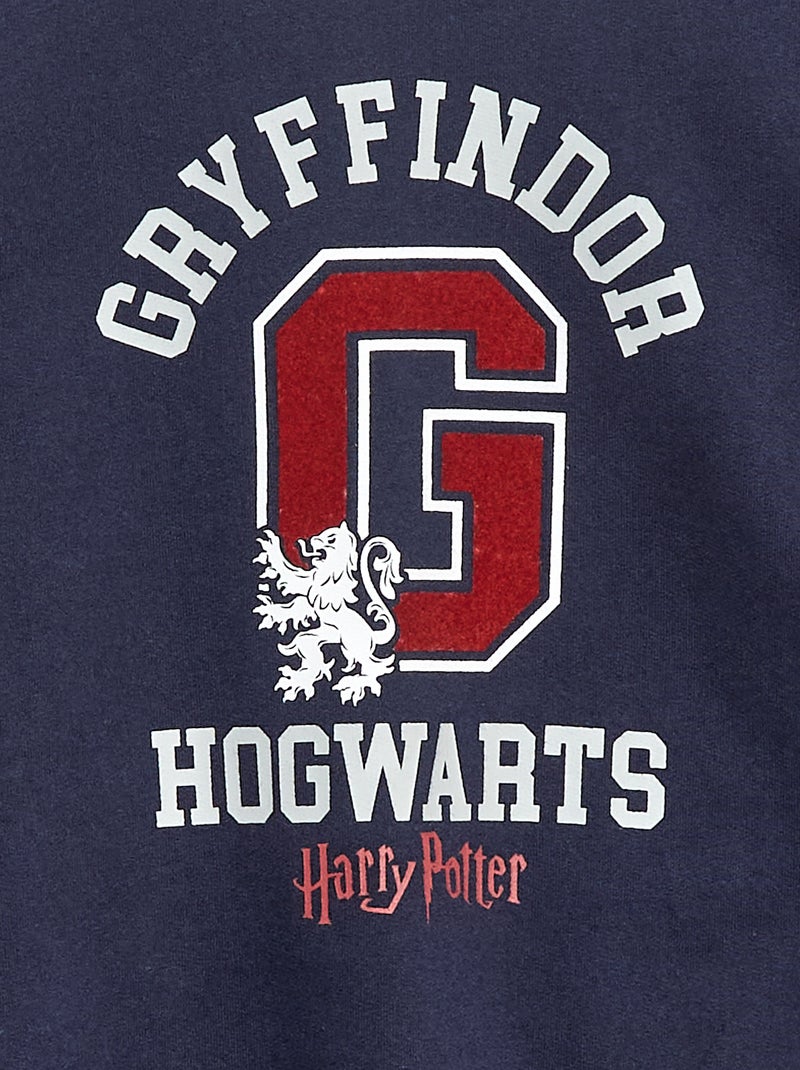 Sudadera estampada 'Harry Potter' en felpa perchada suave y cálida Azul - Kiabi