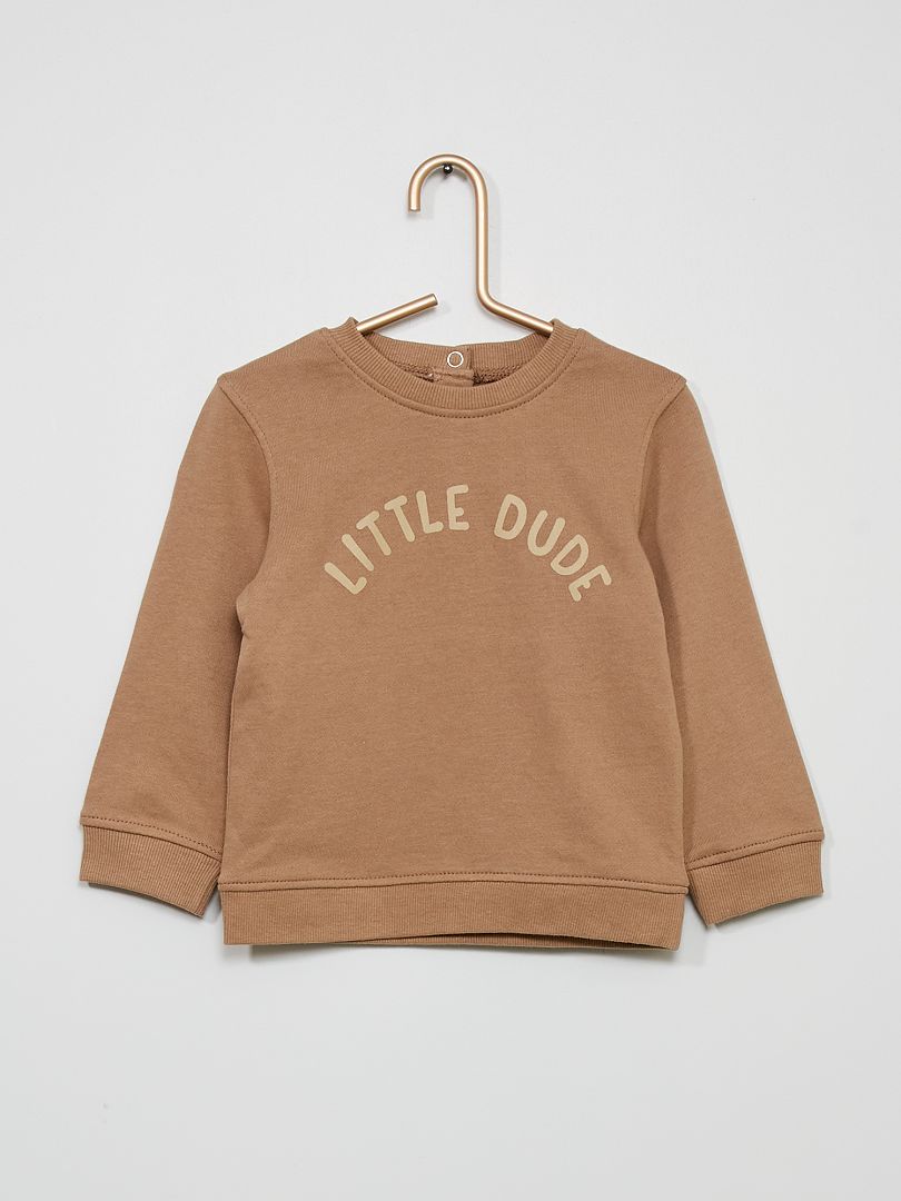 Sudadera estampada MARRON - Kiabi