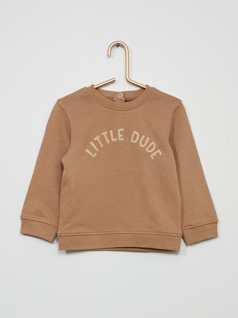 Sudadera estampada MARRON - Kiabi