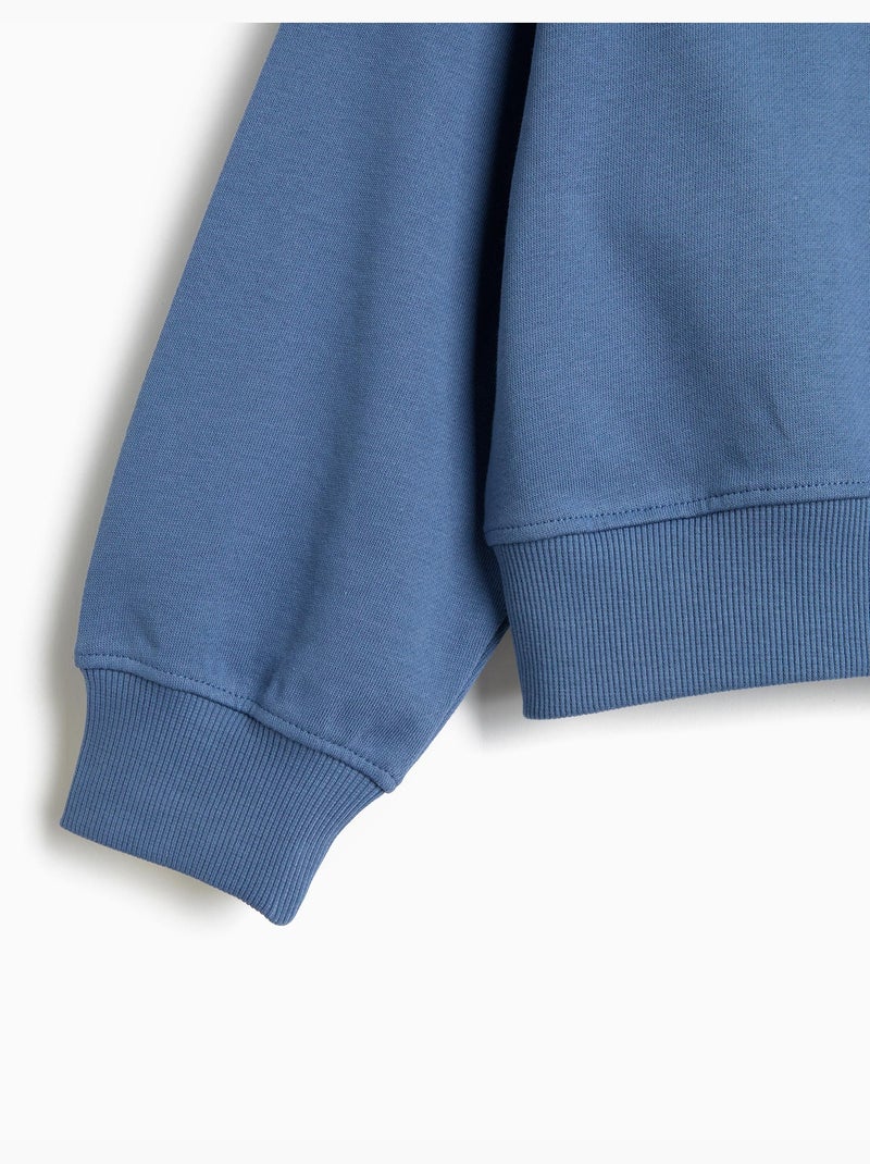 Sudadera estampada, mo fashion Azul - Kiabi