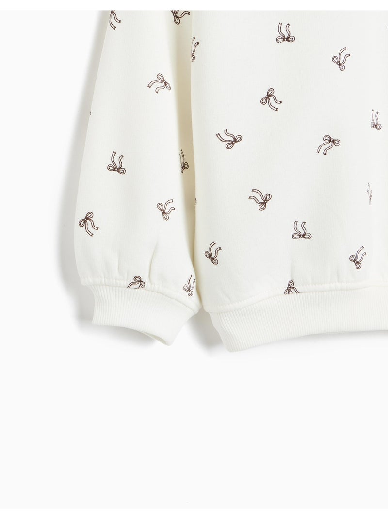 Sudadera estampada, mo fashion Blanco - Kiabi
