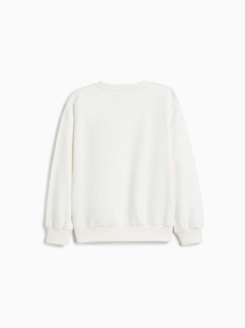Sudadera estampada, mo fashion Blanco - Kiabi